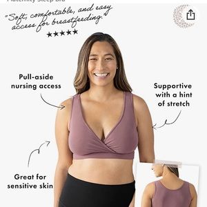 Kindred Bravely Extra Soft Organic Cotton Wireless Nursing & Maternity Sleep Bra
